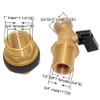 Joywayus Brass Water Container/Rain Barrel Spigot 3/4" Threaded Quarter Turn
