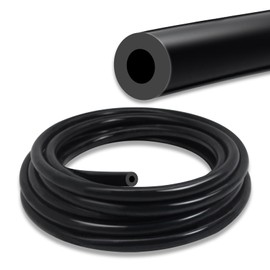 SDZONGES Vacuum Hose Automotive, 3/16"(5mm) ID Vacuum Hose, 5FT Vacuum Lines Automotive, 130PSI Max Pressure Silicone Vacuum Tube Black.