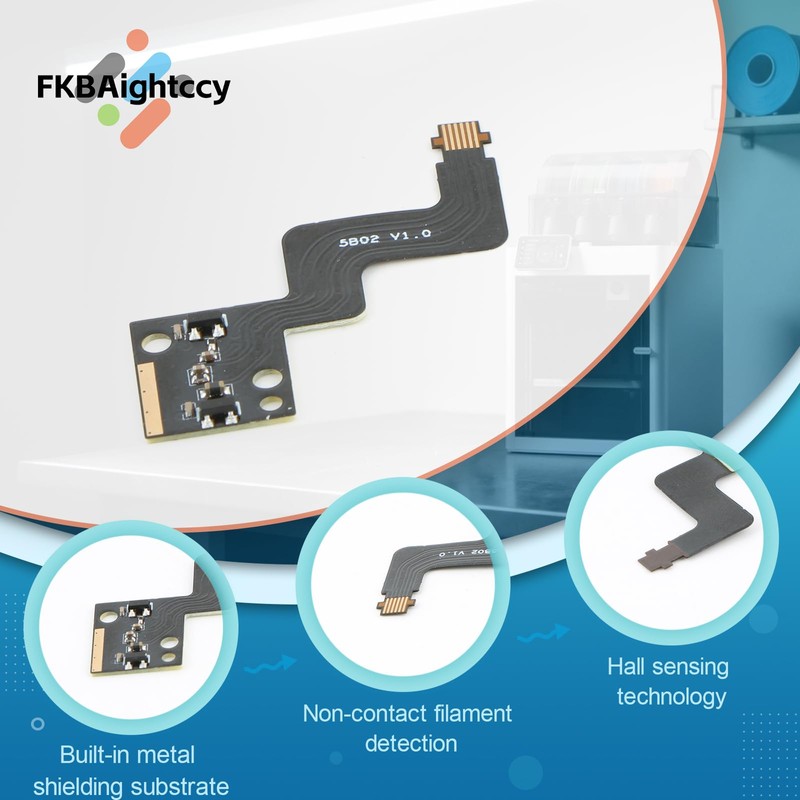 Extruder Filament Sensor Replacement for BambuLab P2S 3D Printer Hall