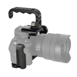 NICEYRIG Camera Cage, Compatible with Sony A7MIV, A7IV, ILCE-7S3, A7S3, ILCE-7RM5, α7R V, Ultra Expansion, Anti-Slip Rubber, Arri Standard Screw Hole, Cold Shoe Included, Ultra Lightweight, Lumi