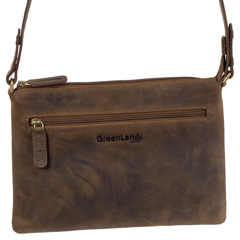 Greenland Nature RFID Leather Bank Wallet Document Bag with High-Quality