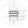 Clear Glass Replacement Top for Coffee Percolators - Transparent Knob