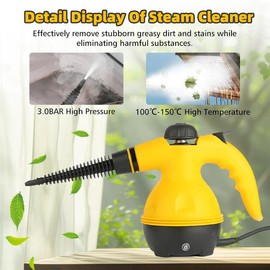 Handheld Cleaning Machine Steam Cleaner Hand-held Steam Cleaner, High Temperature Steamer, Suitable for Home, Kitchen, Bathroom, Car Cleaning Tools