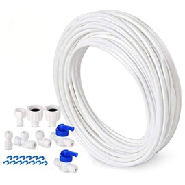 Tspkey 10 M Water Supply Pipe Tube Fridge Connector Kit For European Style Double Fridge Refrigerator (1/4" Pipe)