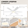 Ayaoty Ceiling Fans with Lights, 52 Inch Ceiling Fan with