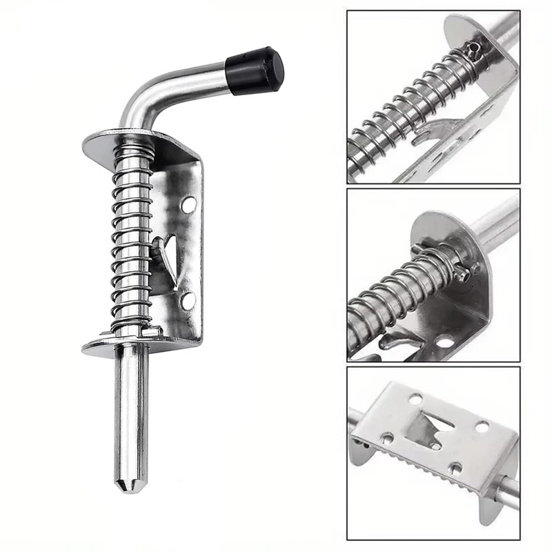 Hazrcvr Pack of 2 Spring Latch Gate Latch 304 Stainless