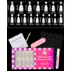 Black Dot Press On Almond Nails 16 Sizes 32pcs Short