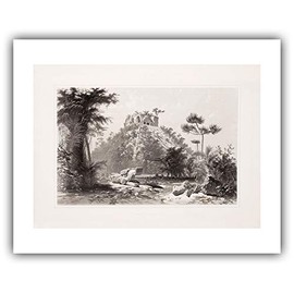 The Ibis - Frederick Catherwood : ''Teocallis at Chichen Itza (Plate 22)'' (Views of Ancient Monuments in Central America, Chiapas and Yucatan, 1844) - Museum-Grade Giclee