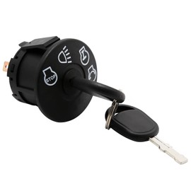 Aynaxcol GY20074 Starter Ignition Switch with Keys 7-Terminals Replacement for John Deere Series Tractors D100 D105 D110 D120 D125 D130 D140 D150 D155 D160 D170, Replace AM133597