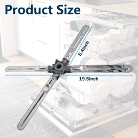 Xihu W11101428 Dishwasher Lower Spray Arm Replacement Stainless Steel Wash Arm Universal Fit for Dishwashers