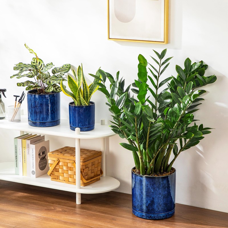 vancasso Ceramic Planters, Plant Pots for Indoor Plants, 6.25+8.25+10.25 Inch