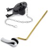 Unbranded Toilet Handle Front Mount with 2-Inch Rubber Toilet Flapper