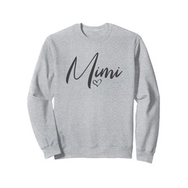 Mimi Heart For Grandma Women Christmas Mother's Day Sweatshirt