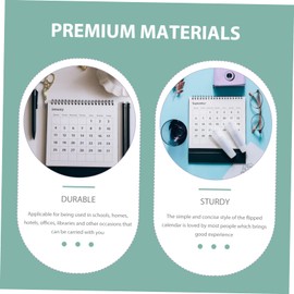 DOITOOL Countdown Calendar Day Exam Planner Loose Leaf Desktop Calendar with Stand for Daily Planning Simple Design for Home Office Use