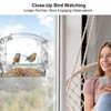 Clear Window Bird Feeder with 4 Strong Suction Cups, Removable