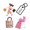Shopping is Great Reusable Jute Shopping Bag 31cm x 31cm