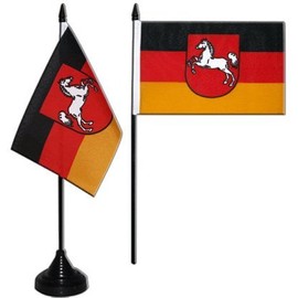 Table/Desk Flag Lower Saxony Flag FRITZE® + Free Sticker