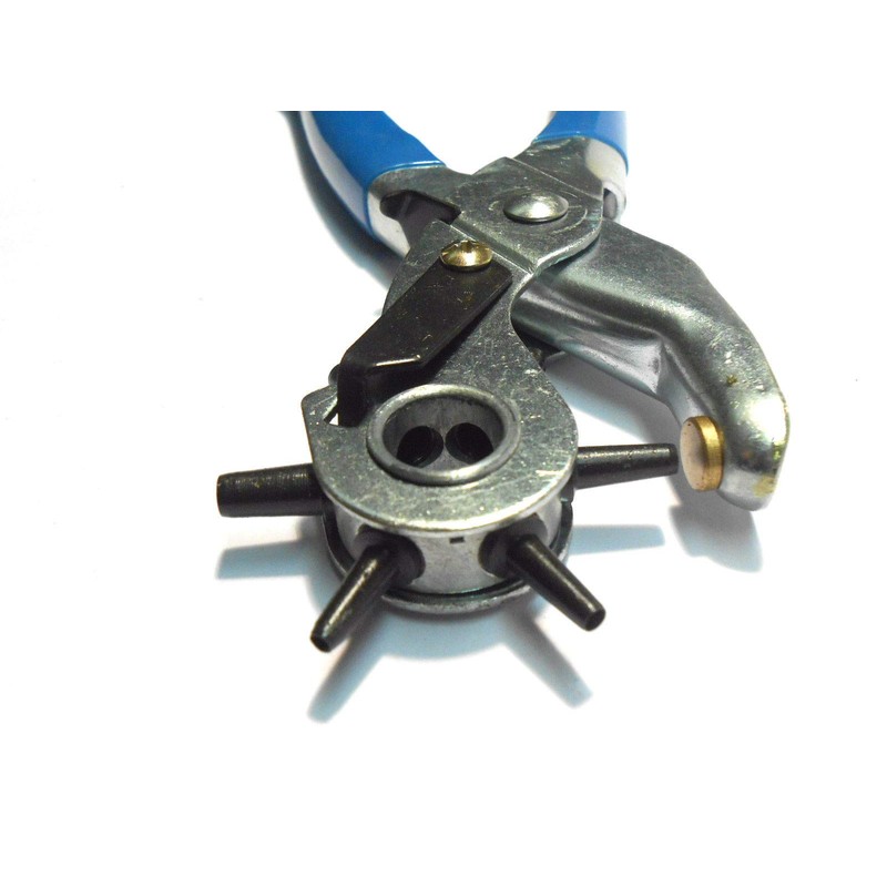 Toolzone Budget Revolving Hole Punch Pliers Leather, Card, Paper, Rubber,