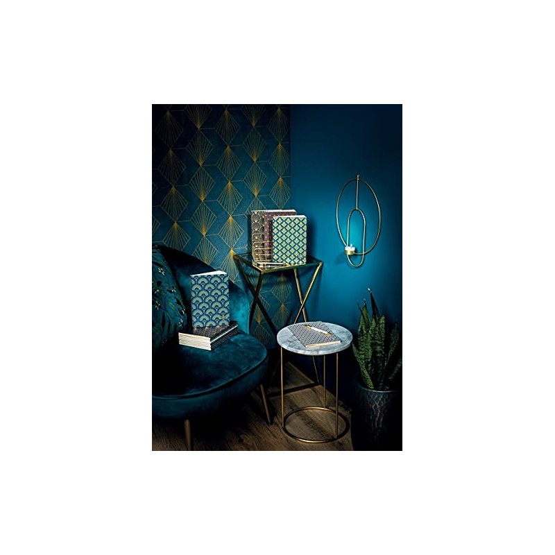 Clairefontaine Neo Deco Collection Sewn Spine Pocket Ruled Notebook, Honeycomb