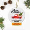 New Home Ornaments 2024 with Custom Name City State Charleroi