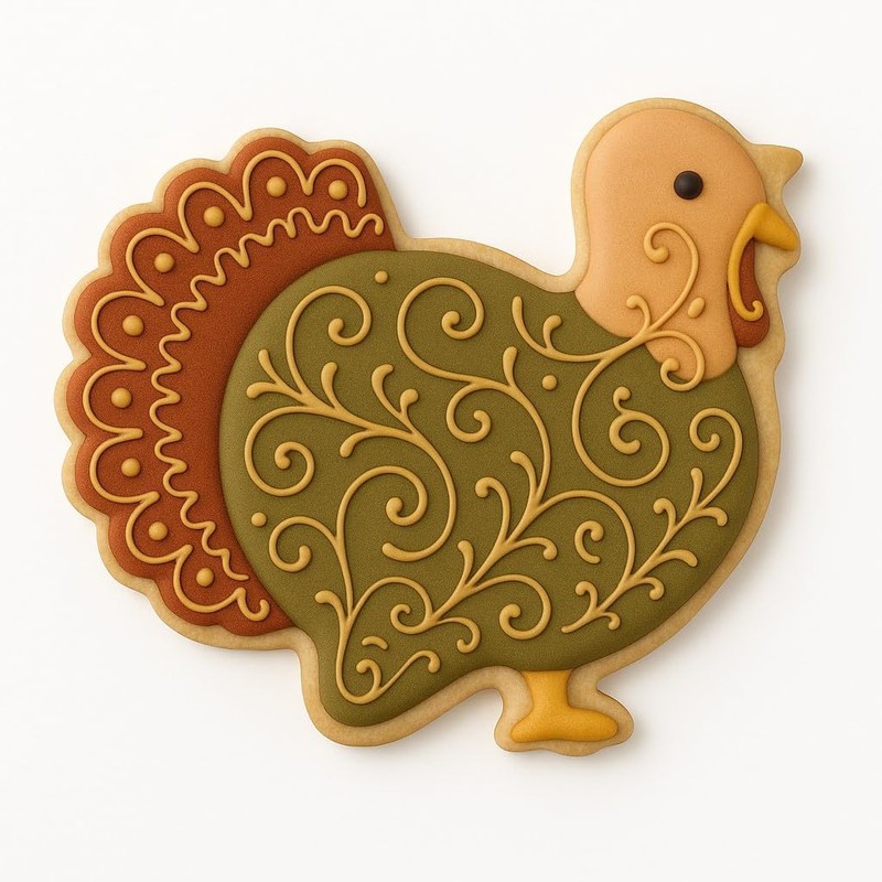 Thanksgiving Turkey 3.75 Inch Cookie Cutter from The Cookie Cutter