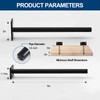 36 Pcs 8" Black Solid Steel Floating Shelf Bracket Blind