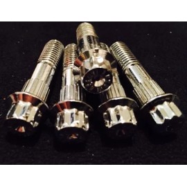 Asanti Assembly Bolts And Nut For 2 / 3 Pc Wheels Chrome Plated Real 9 MM(5 Pcs)