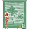 HIHOHO Beach Blanket, Sandproof Beach Mat, Waterproof Quick Drying Lightweight