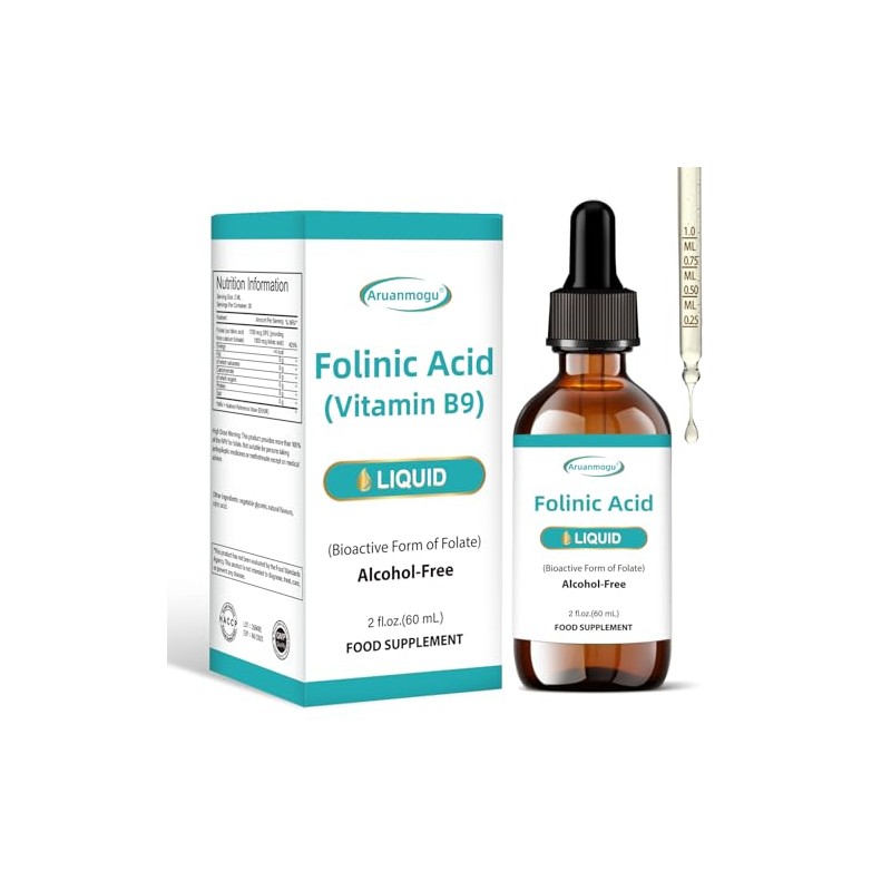 Folinic Acid (Vitamin B9) 1000 mcg,60ml