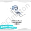 Cimeton 30Pcs 1/2 Inch One Hole Pipe Strap Single Hole