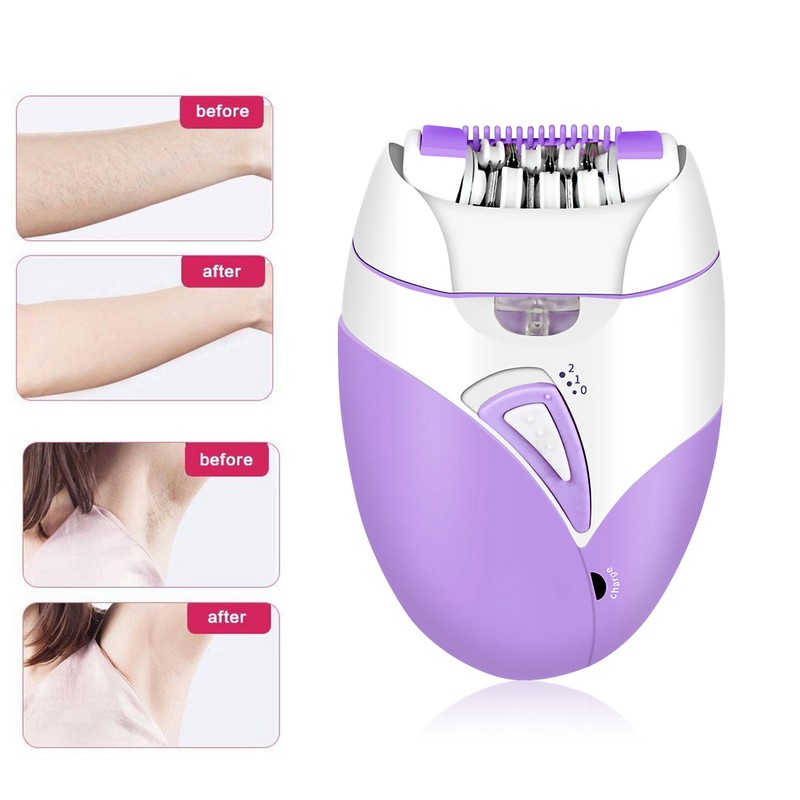Electric Hair Removal Epilator Rechargeable Detachable Head for Women Man