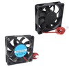 Jopto 2PCS Mini Silent Brushless Cooling Fan 60x60x15mm 6015 DC