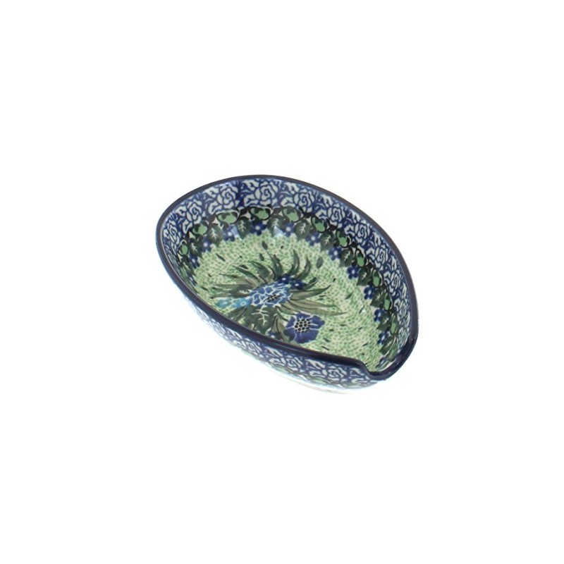 Blue Rose Polish Pottery - Blue Sapphire Fields Small Spoon