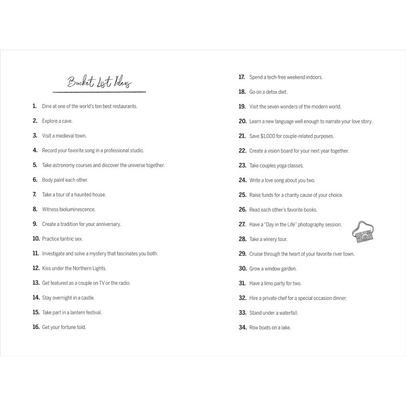 N/A Our Bucket List Couples Journal – Dream Life Planner