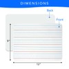 Dry Erase Board Lined and Blank Double Sided Whiteboard (6
