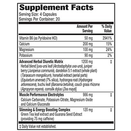 Maximum Human Performance MHP Xpel Dietary Supplement - Maximum Strength Diuretic, 80 Capsules