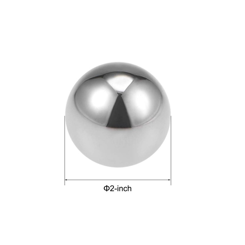 sourcing map Precision Balls 2" Solid Chrome Steel G25 for