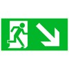 Emergency Exit Sign, Rescue Marking, Very Stable (Emergency Exit Stairs