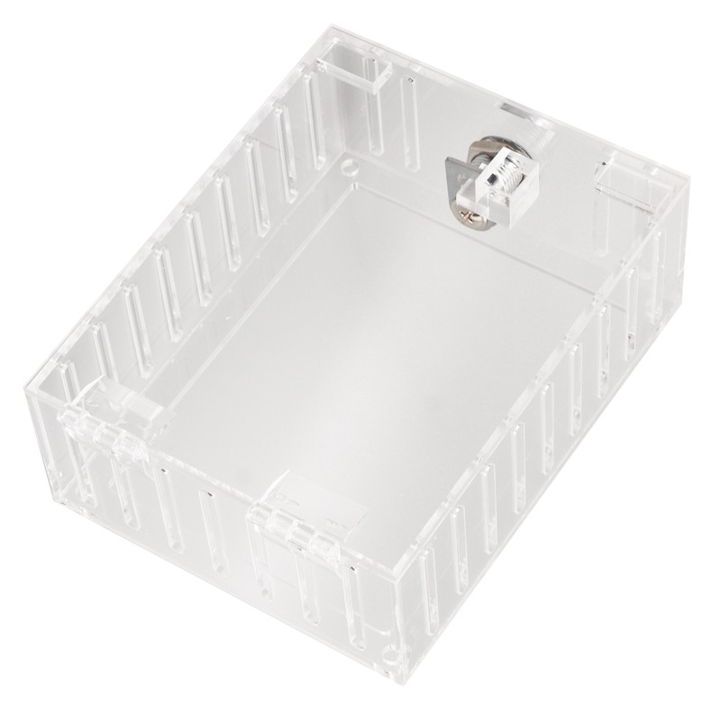 Thermostat Lock Box Transparent Acrylic Universal Clear Cover with 2