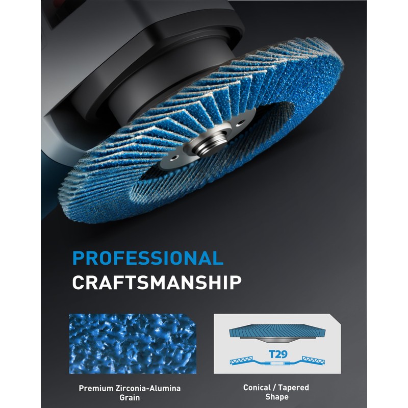 S SATC 20PCS Flap Discs 4 1/2 for Angle Grinder