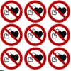 No Access Stickers for People with Pacemakers or Implanted Defibrillators