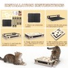 Cat Scratch Puzzle Enrichment Box, Large Solid Wood Construction Cat