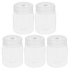 VOSAREA 5pcs Wide Mouth Lab Bottles for Chemical Storage and