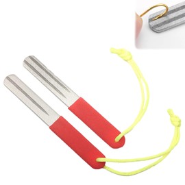 WPNCYK 2PCS Dart Sharpener,darts Sharpener,dart Point Sharpener,Rugged Double Sided V-Groove Dart Sharpener,Rapid Sharpening Tool,Perfect for Polishing Darts, Fishing Hooks.