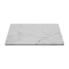 Adolif Natural Carrara White Marble Pastry and Cutting Board, 12x16x0.5