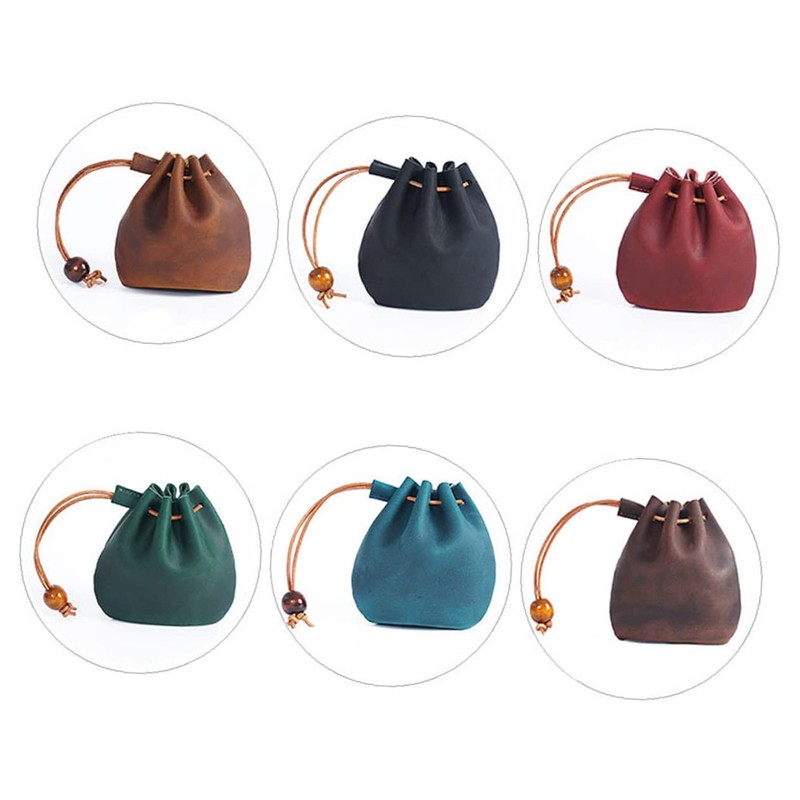Lindo Mini Bolso De Cuero Monedero Ligero Llavero Multifuncional Para