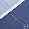 Dainty CZ Cross Necklace Layered Silver Necklace for Women Rhinestone