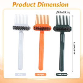 Gjinxi 2 In 1 Hair Brush Cleaning Tool, 3 Pcs Comb Cleaner Comb Cleaning Brush Hairbrush Cleaner Tool for Travel, Effortlessly Removes Hair Home and Salon Use