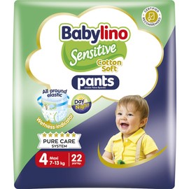 Babylino Sensitive Cotton Soft Pants No.4, 7-13kg 22 Items