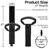 Extension Cord Storage Straps 17", 2 Pack, Black